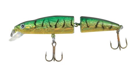 2 Section Jointed Minnow - Green/Yellow