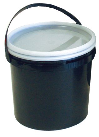 5 Litre Black Bucket with Translucent Lid