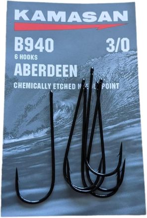 Kamasan B940 Aberdeen Sea Fishing Hooks Size 3/0