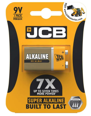 JCB - PP3 Super Alkaline 9v Battery