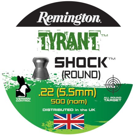 Remington Tyrant Shock (Round) Pellets .22 (5.5mm)