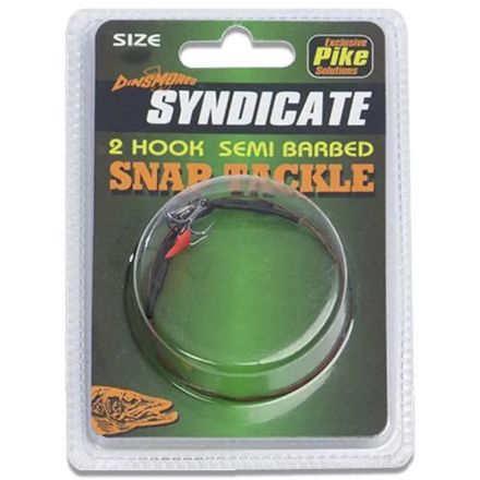 2 Hook Semi Barbed Snap Tackle Size 6